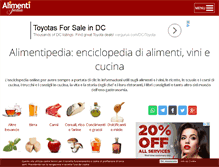 Tablet Screenshot of alimentipedia.it